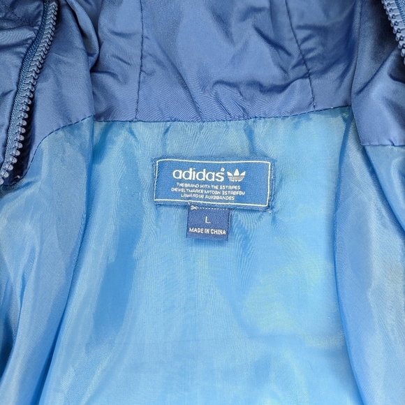 adidasâ•‘Blue Puffer Ponchoâ•‘Size L - Picture 4 of 6